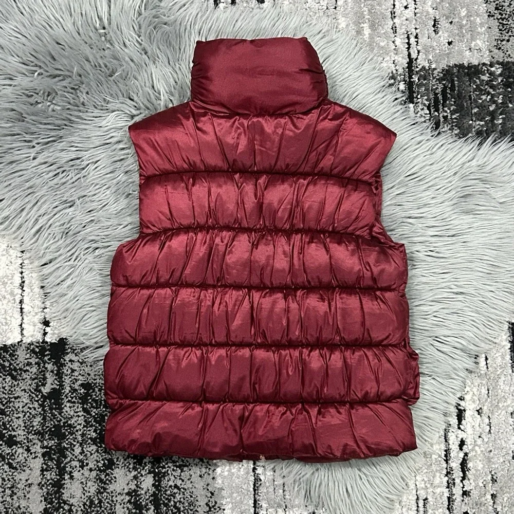 Mayoral Girls' Sleevless Burgundy Puffer Vest Jacket‎ Size 12 Super Soft